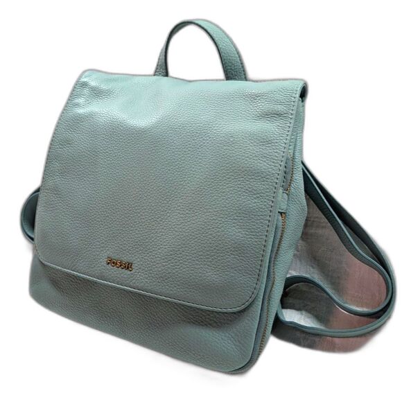 Fossil Parker Small Convertible Backpack | Sage Mint Green Leather main image 7